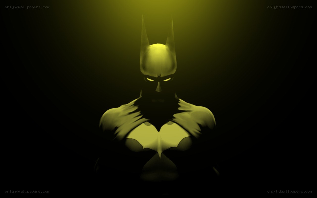 Batman in yellow light