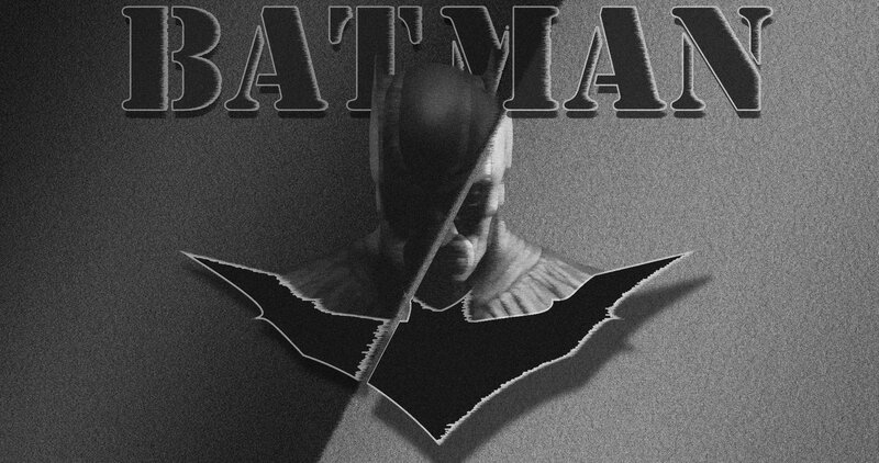 Batman Logo and Mask — Black