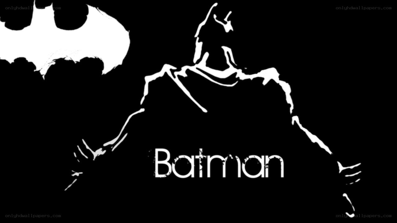 Batman logo and silhouette