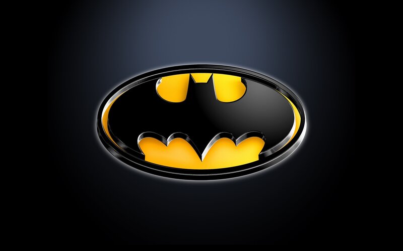 Batman Logo — Black, Dark, 3d Render