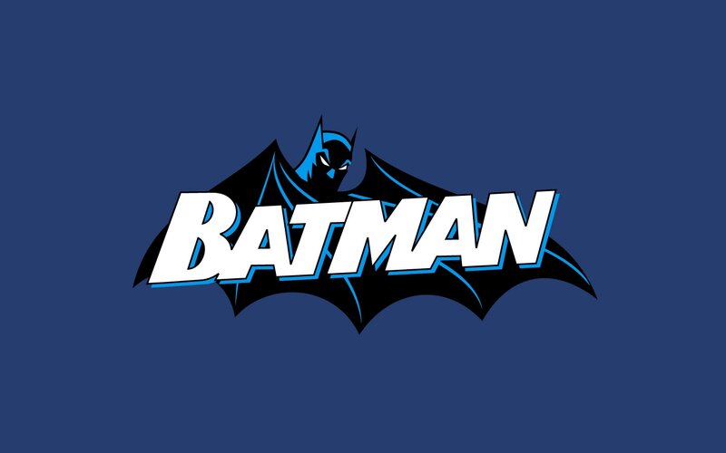Batman Logo — Blue, Bold