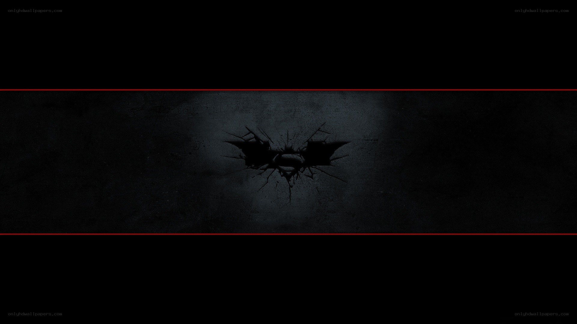 Batman logo cracked wall