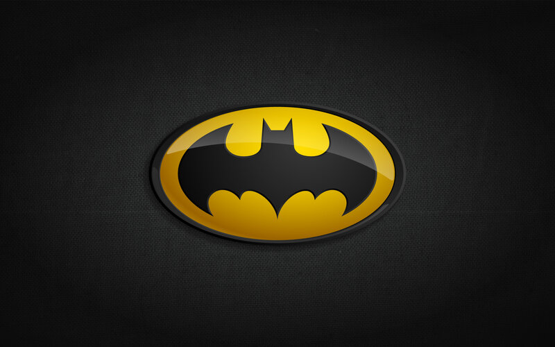 Batman Logo Emblem — Black