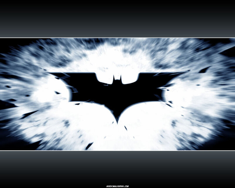 Batman logo explosion