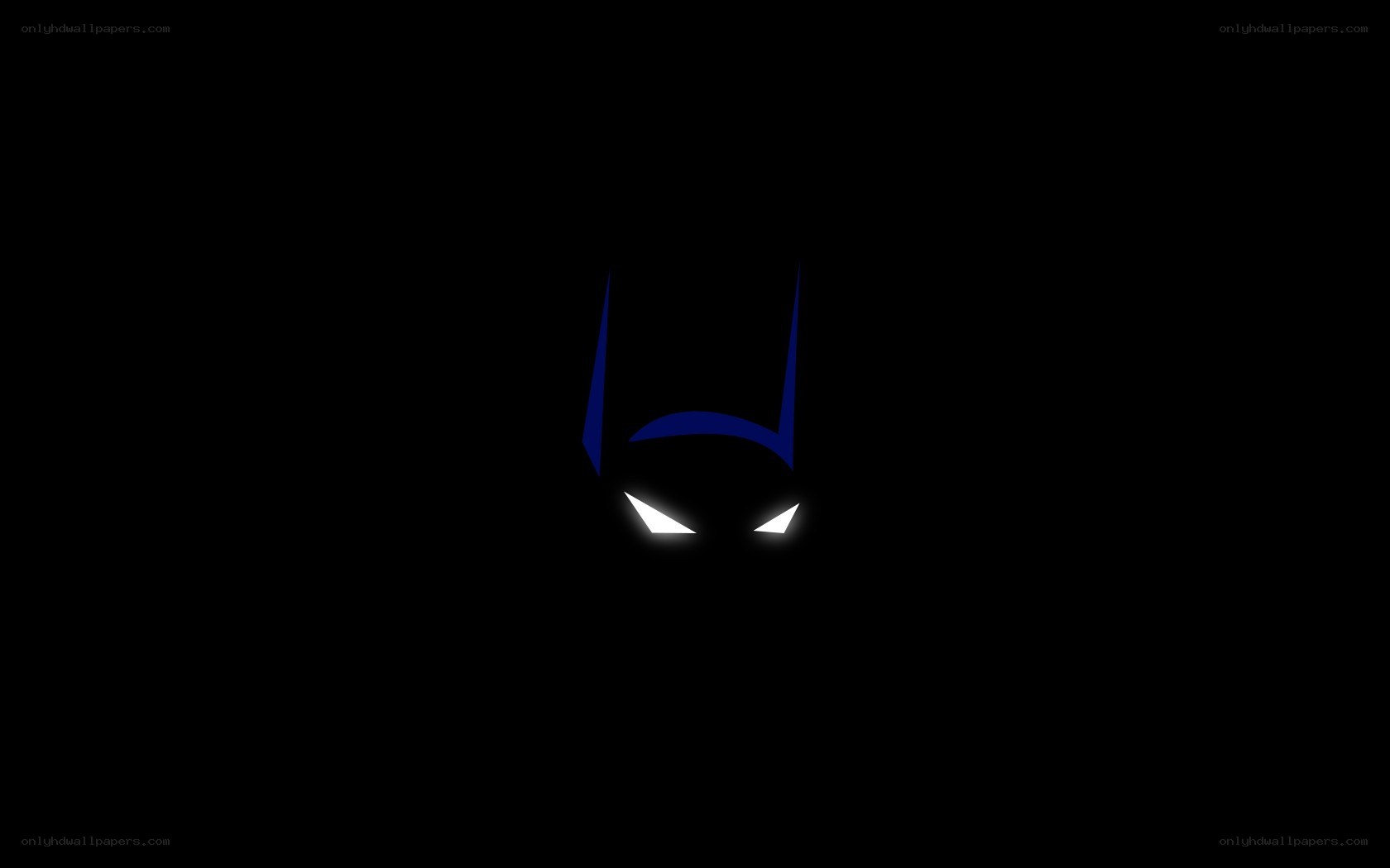 Batman logo in darkness