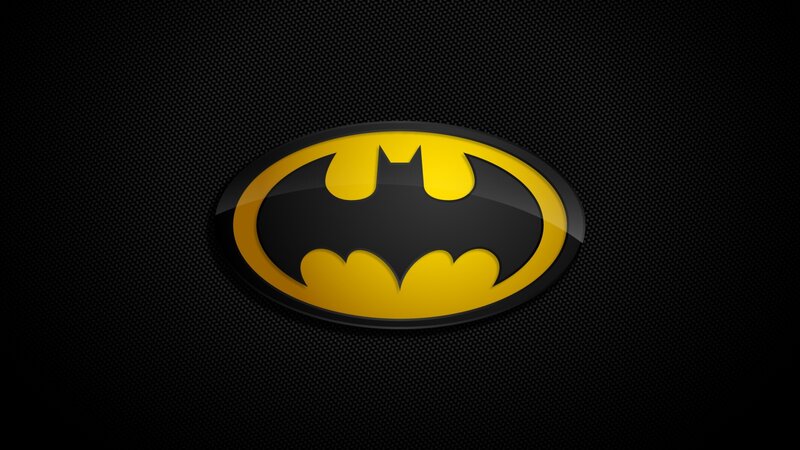 Batman Logo on Black — Dark, Digital Art