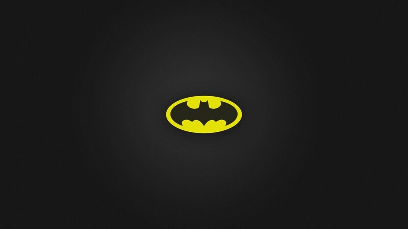 Batman Logo on Black — Dark, Minimalist