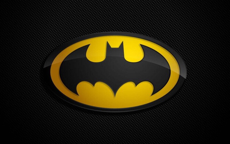 Batman Logo on Black — Dark, Vector Art, Black Background