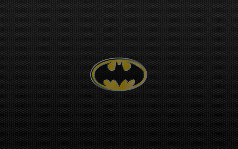 Batman Logo on Black — Dark, Vector Art, Hex Pattern