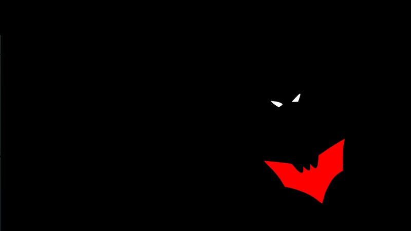Batman Logo on Black — Dark, Vector Art