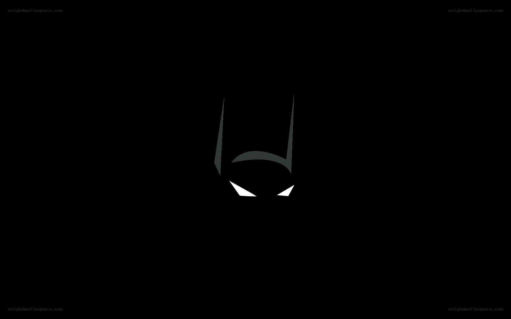 Batman logo on black
