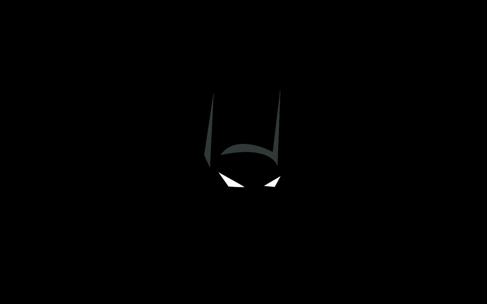 Batman logo on black