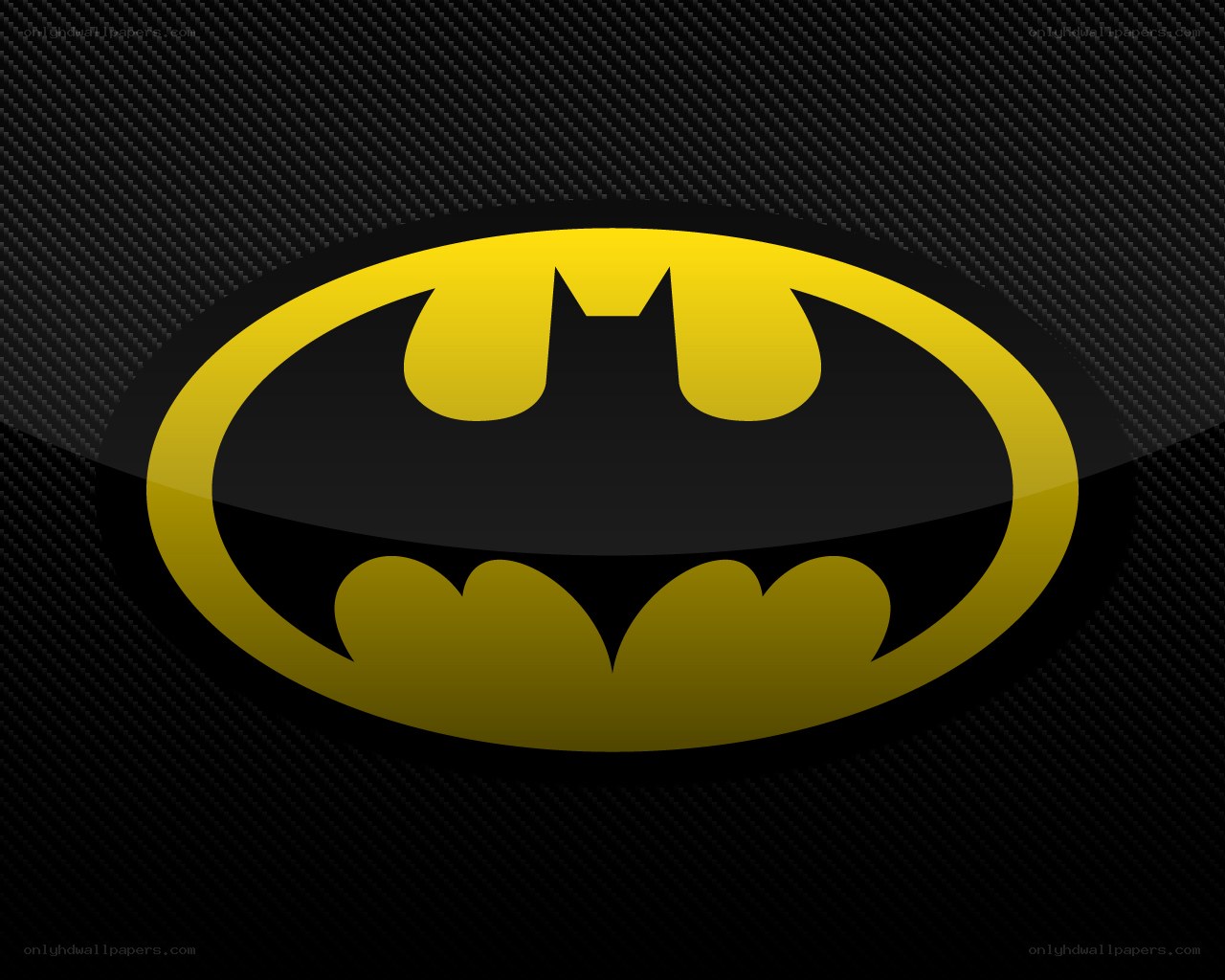 Batman logo on carbon fiber