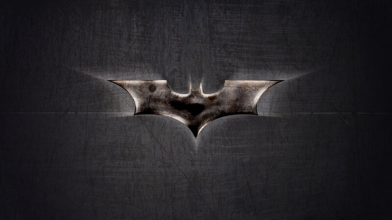 Batman logo on dark background