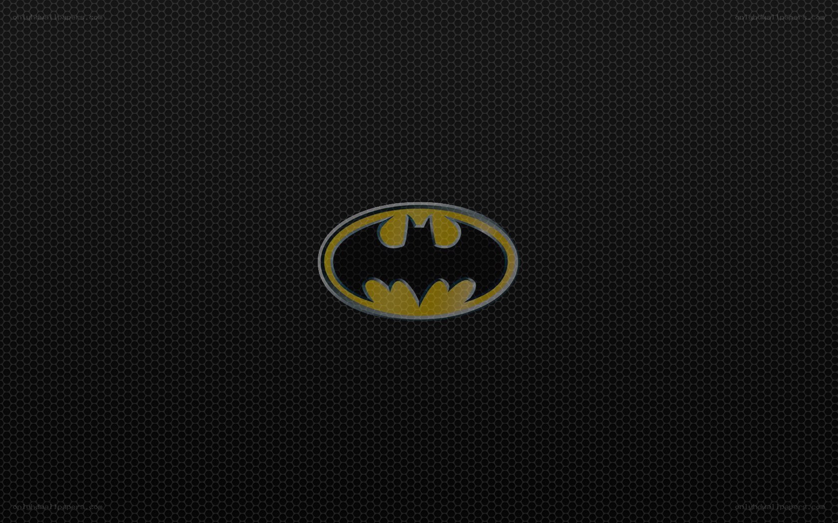 Batman logo on dark background
