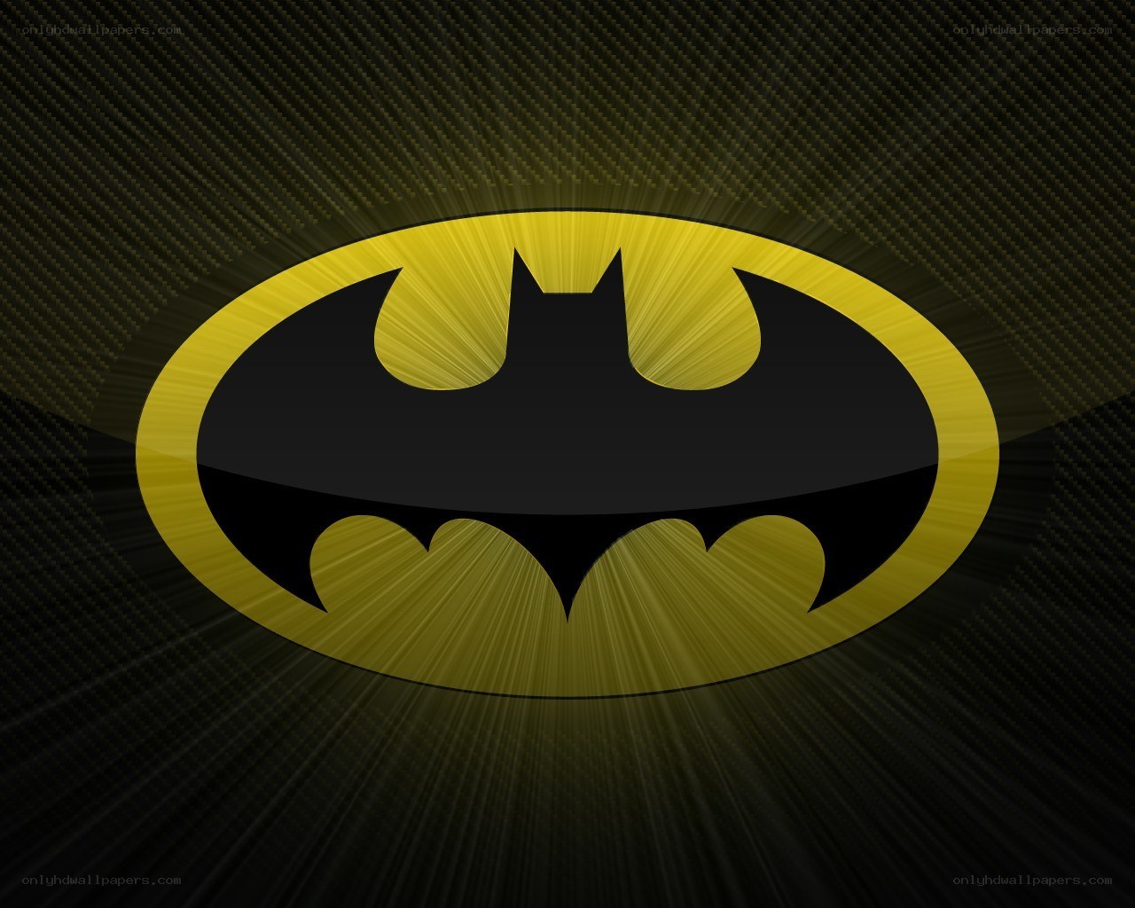 Batman logo on dark background