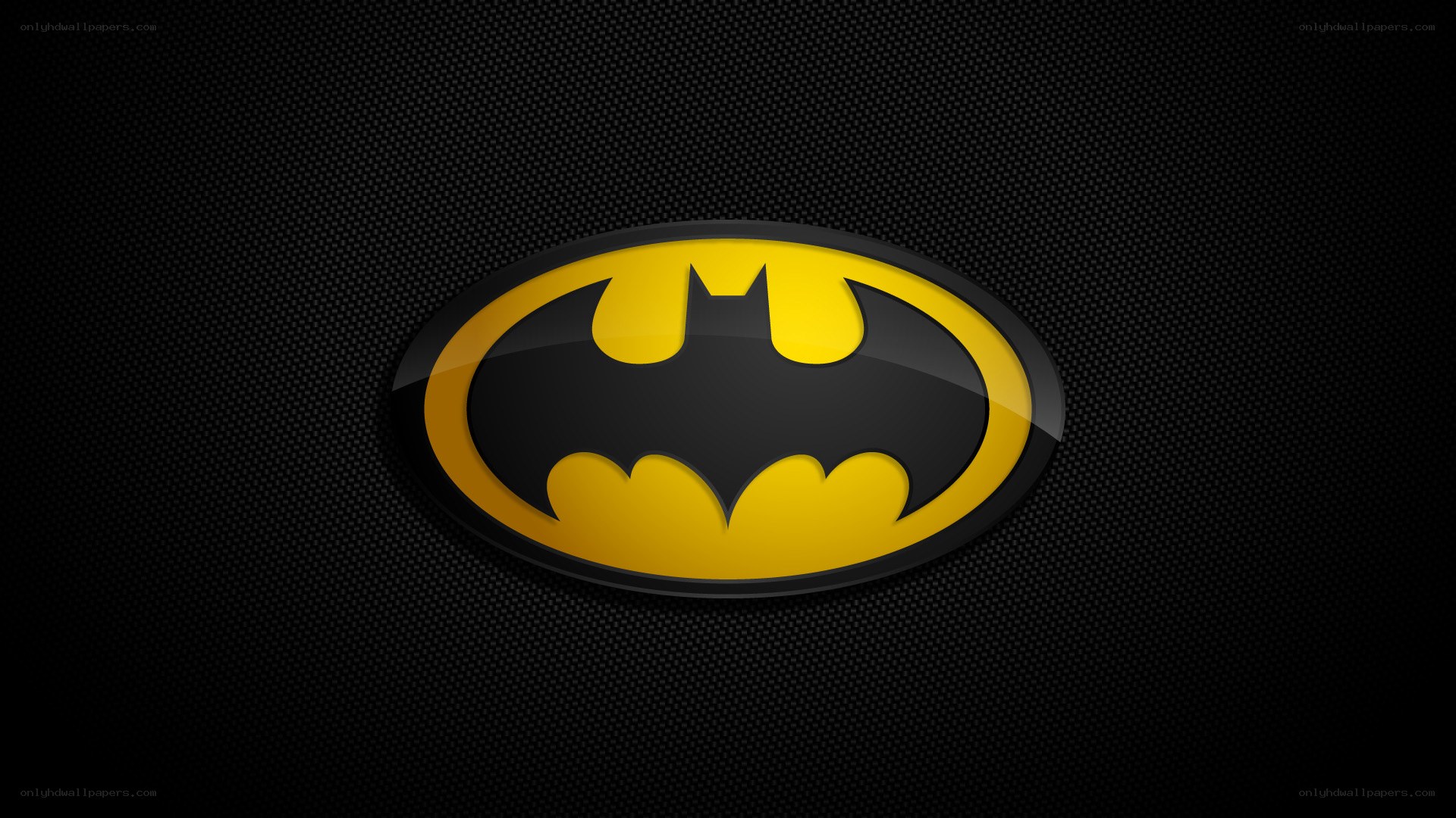 Batman logo on dark background