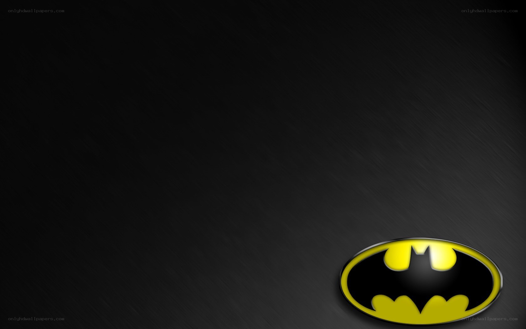 Batman logo on dark background
