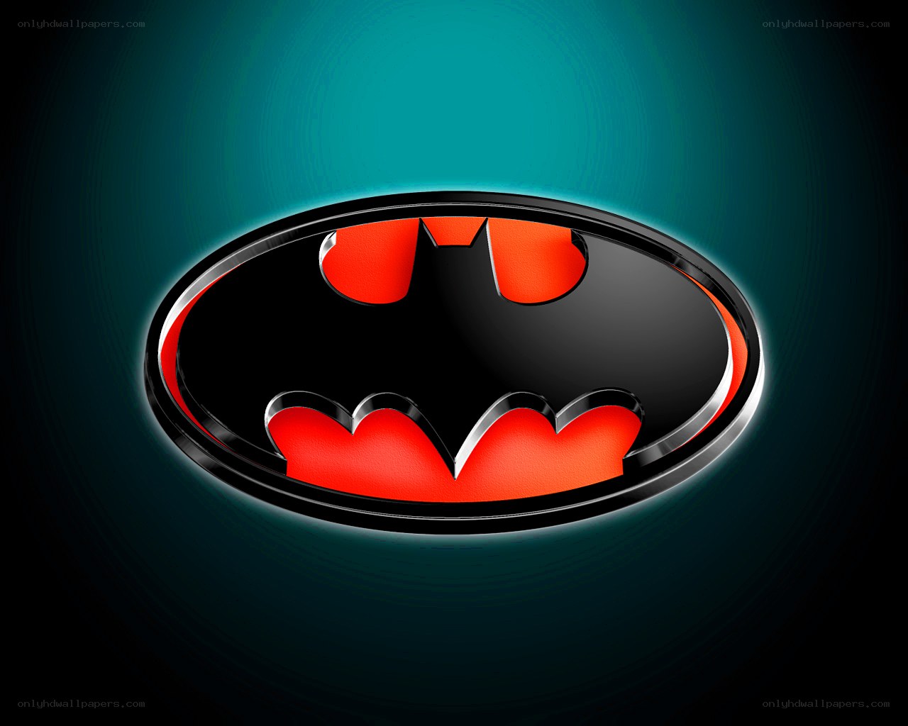 Batman logo on dark background