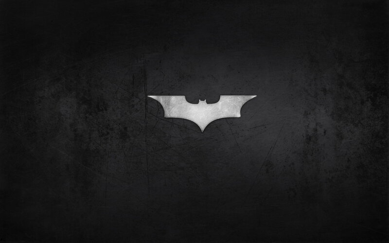 Batman logo on dark background