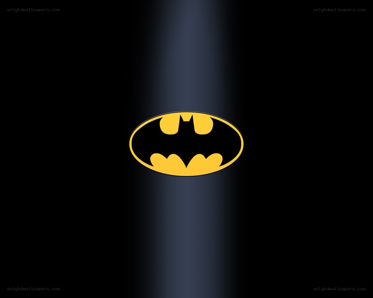 Batman logo on dark background