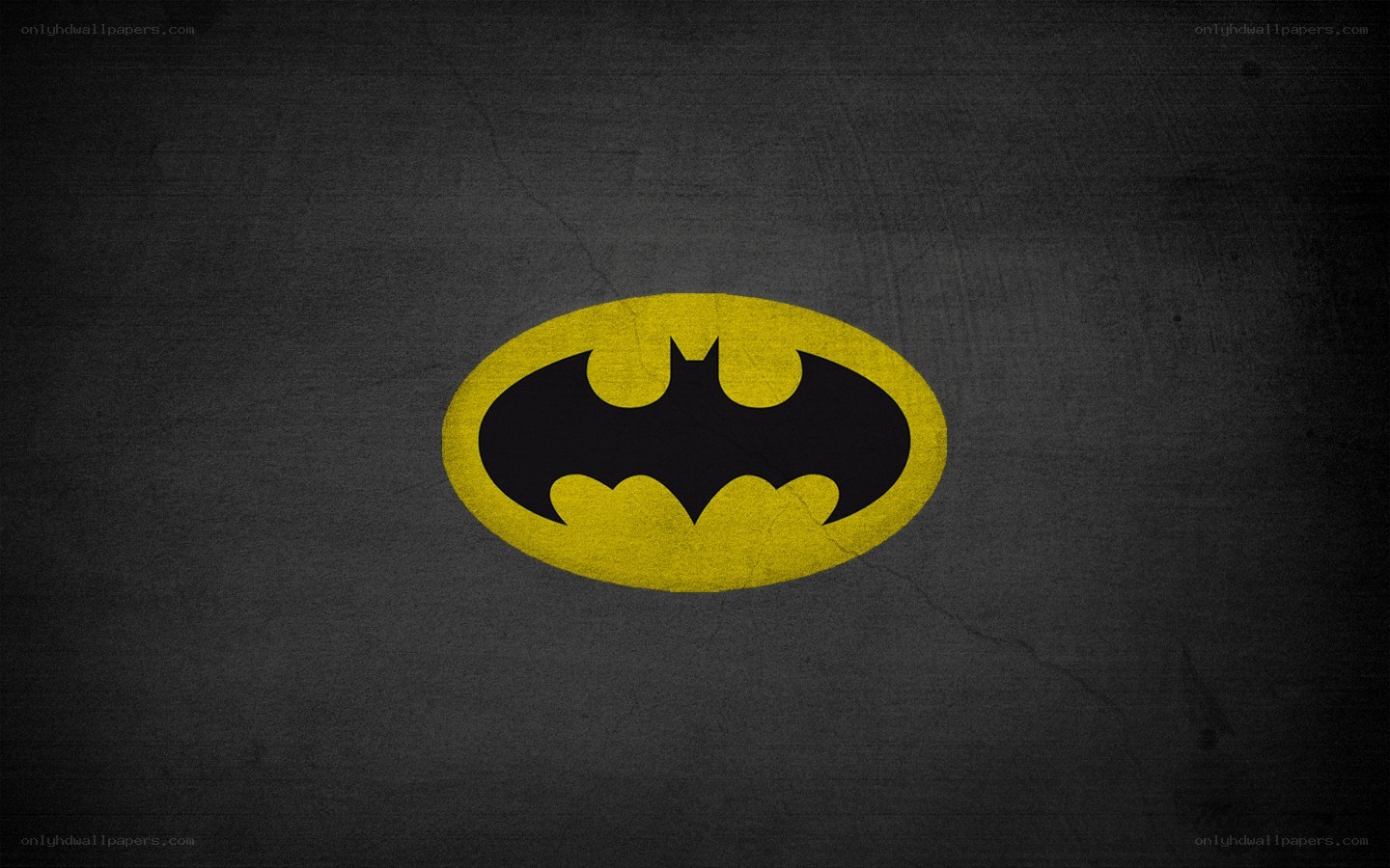 Batman logo on dark background