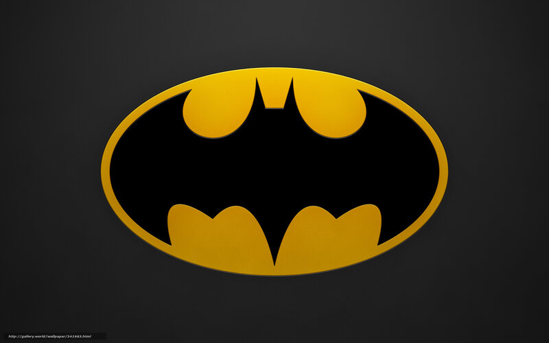 Batman logo on dark background