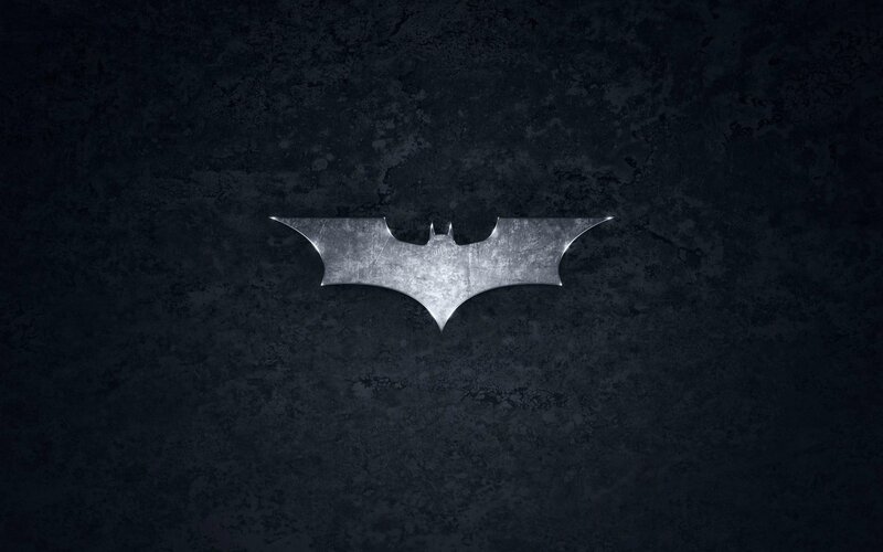 Batman logo on dark background