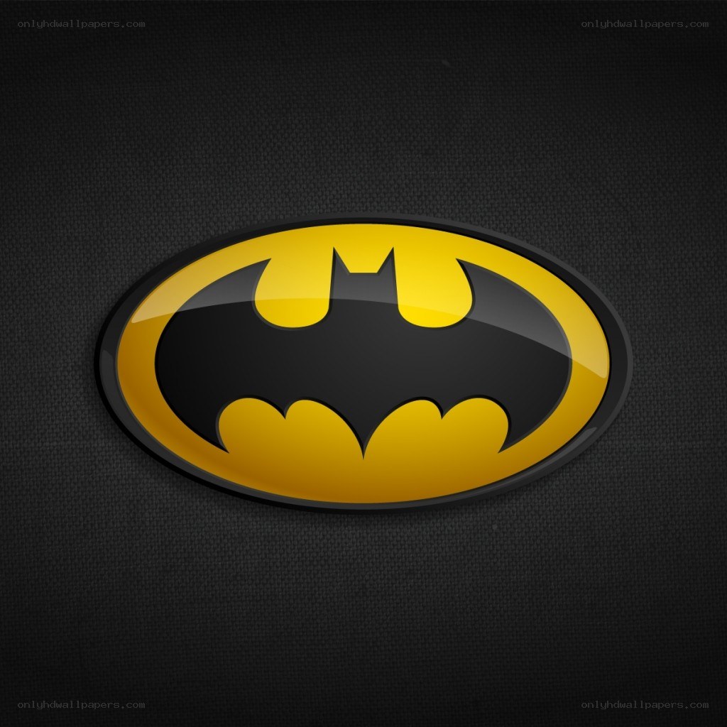 Batman logo on dark background