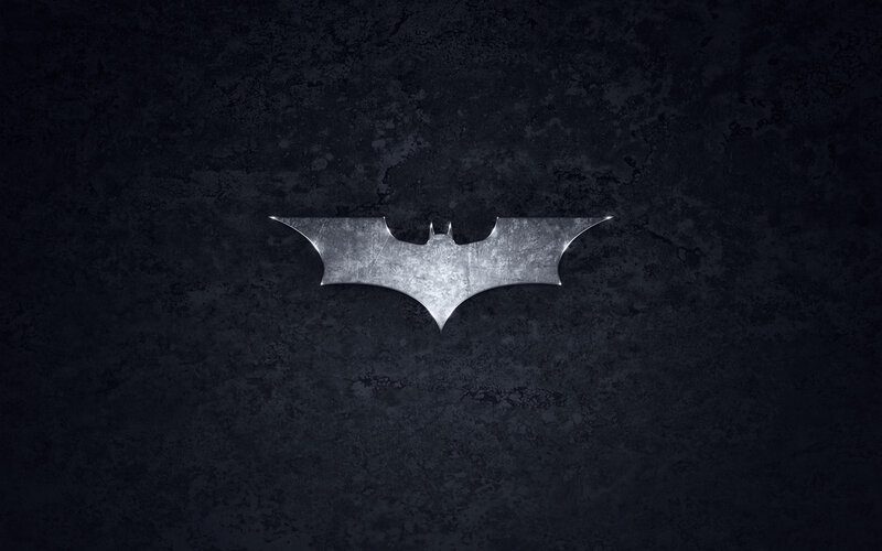 Batman logo on dark background