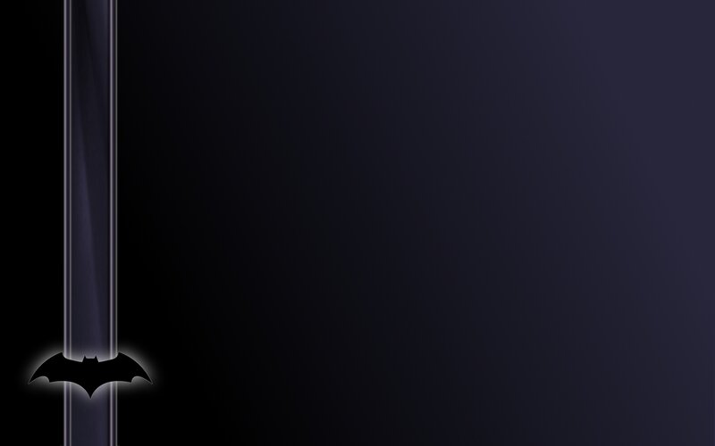 Batman logo on dark background