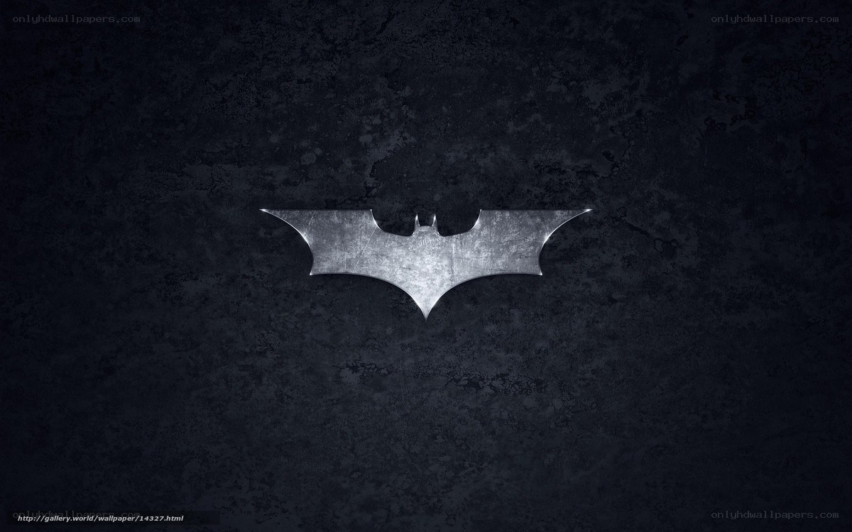 Batman logo on dark background