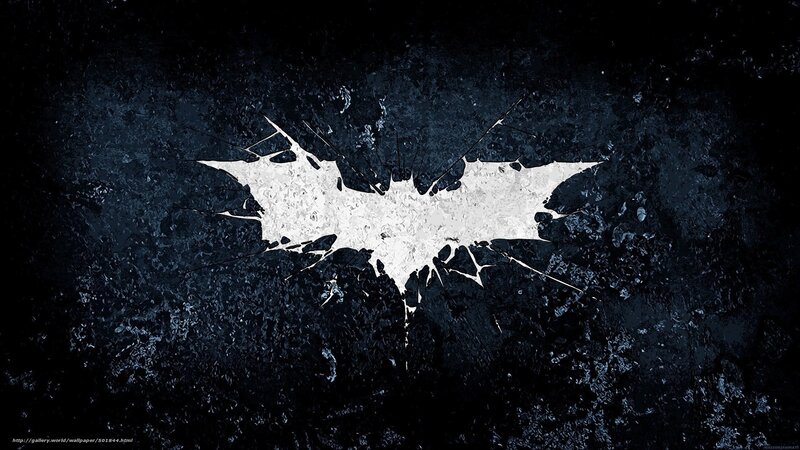 Batman Logo on Dark Surface