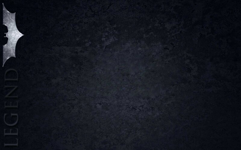 Batman Logo on Dark Wall — Black