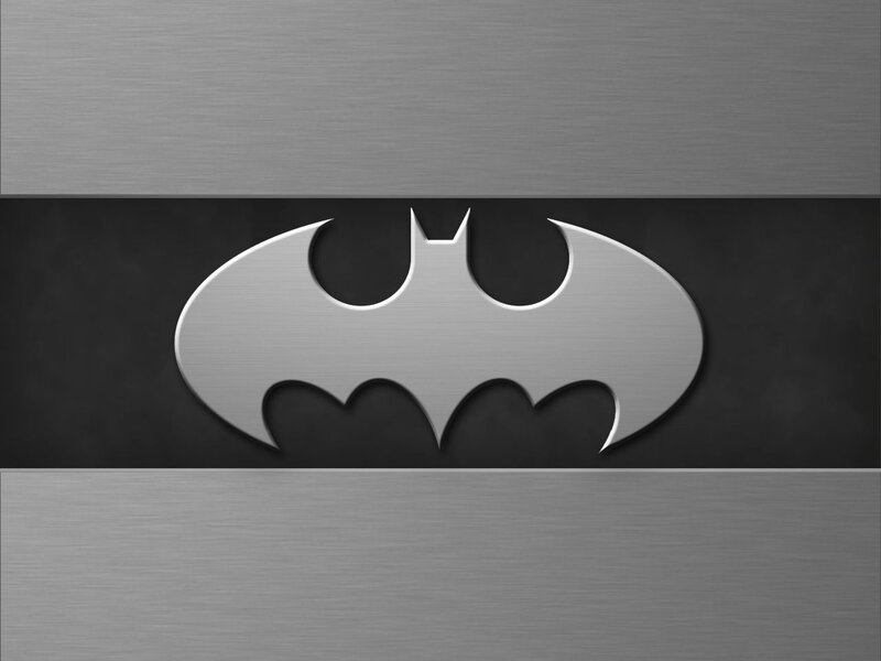 Batman Logo on Metal
