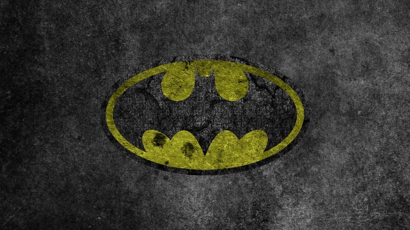 Batman logo on textured background