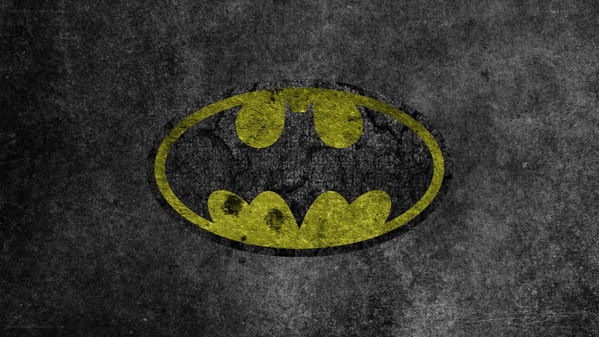 Batman logo on textured background