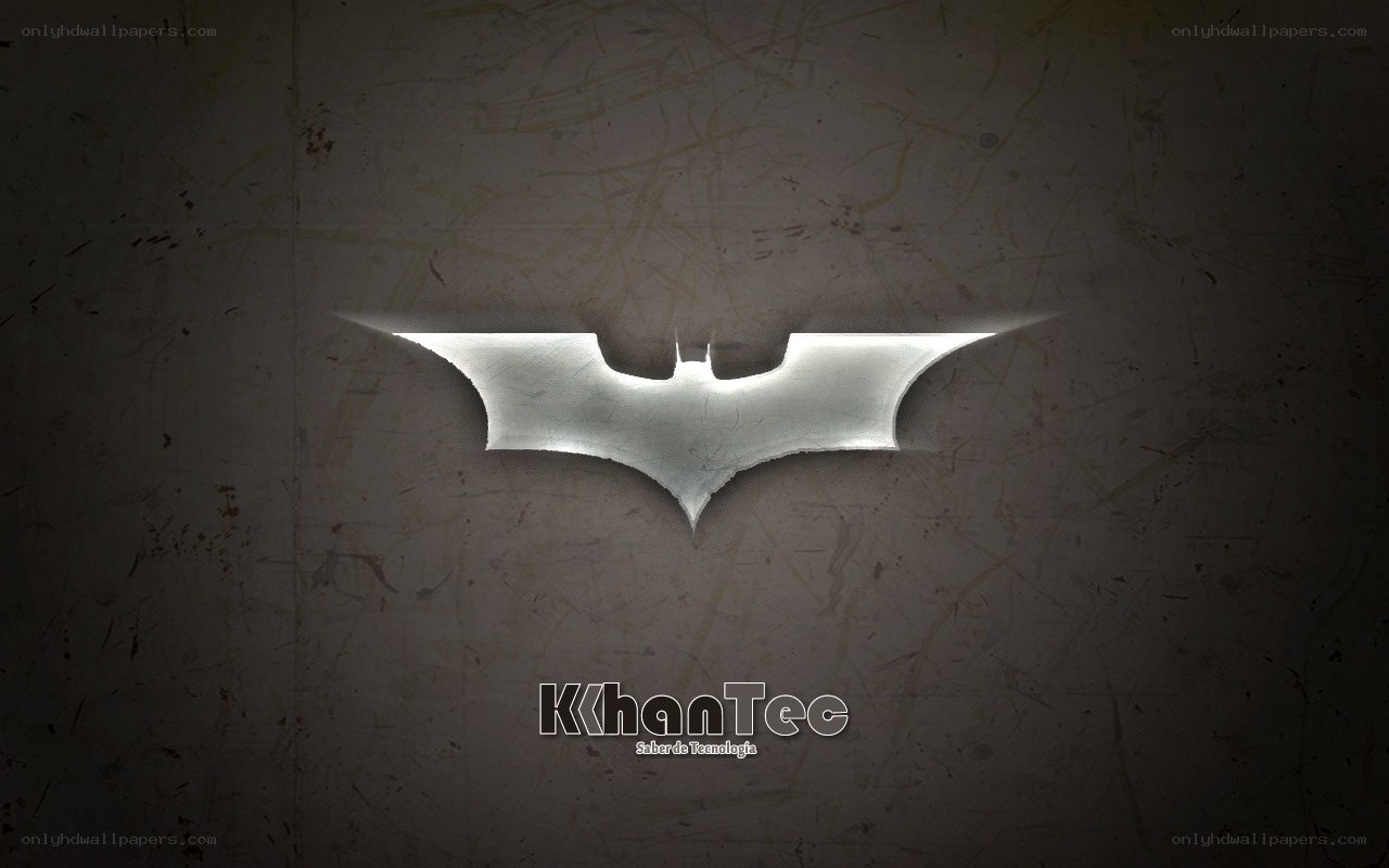 Batman logo on textured wall
