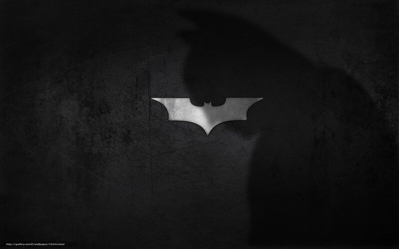 Batman Logo on Wall — Black, Dark, Dramatic