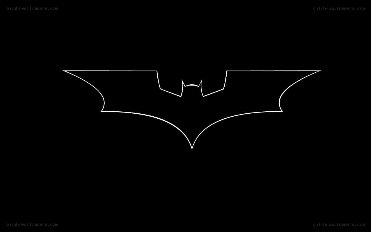 Batman logo outline