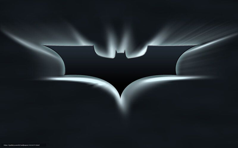 Batman logo with light effects