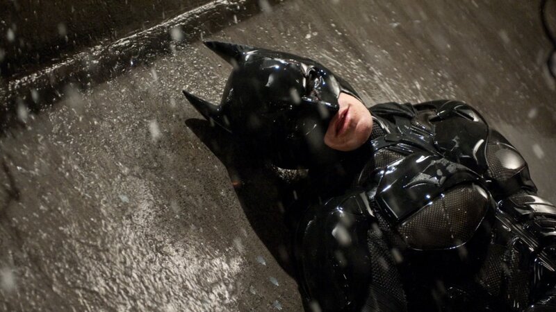 Batman Lying on Ground — Black
