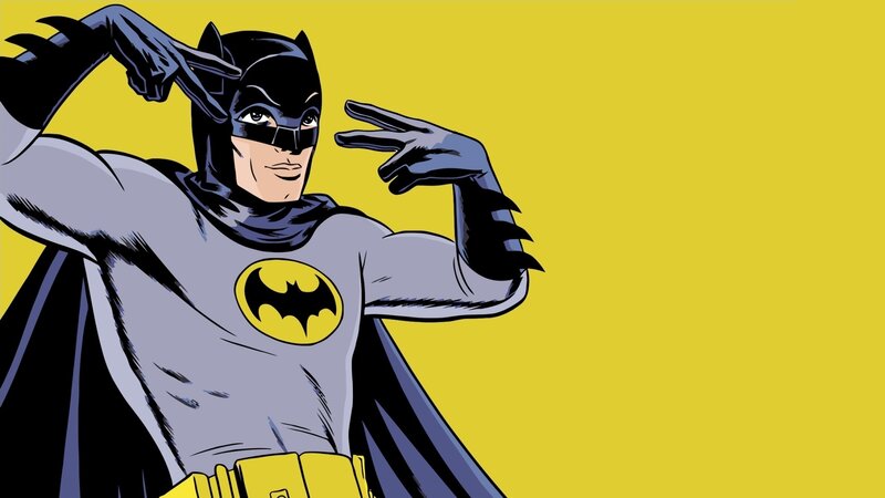 Batman making peace signs