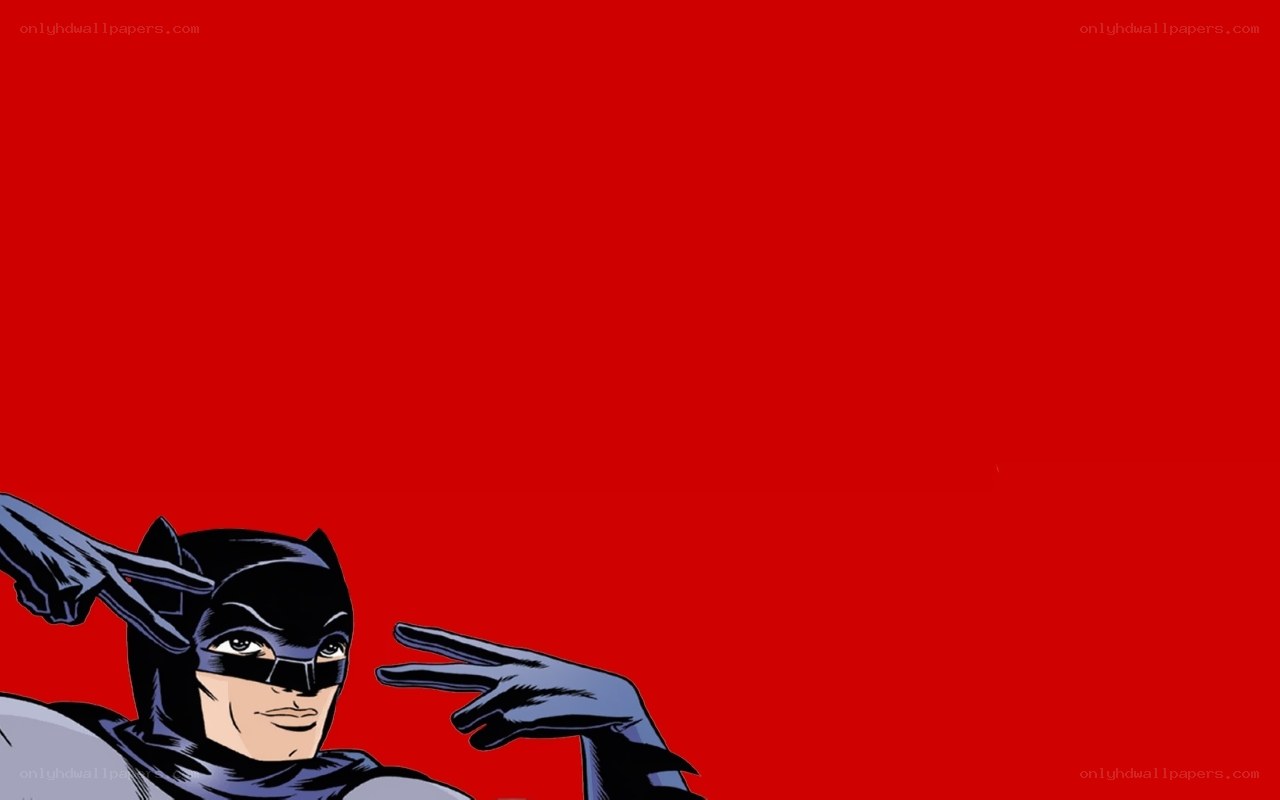Batman making peace signs