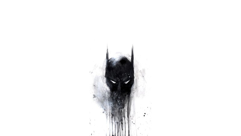 Batman Mask — Black, Dark, Dramatic