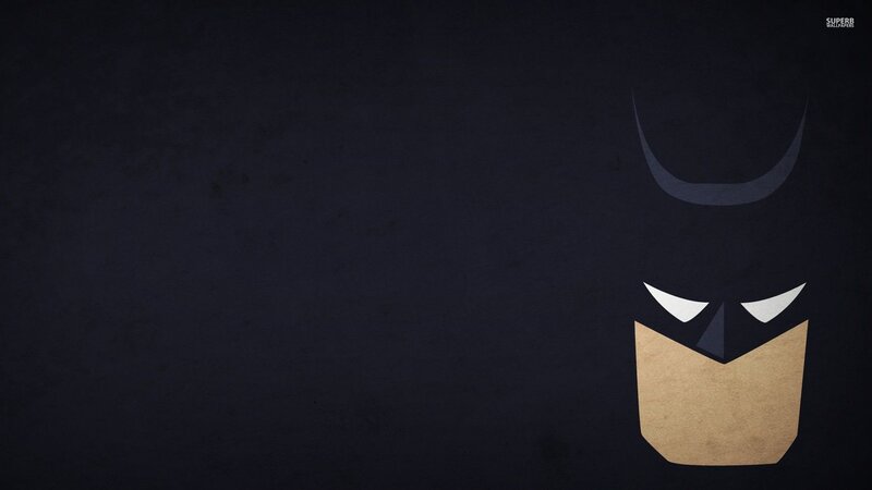 Batman Mask — Black, Dark, Minimalist, Eyes