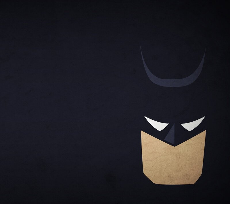 Batman Mask — Black, Dark, Minimalist