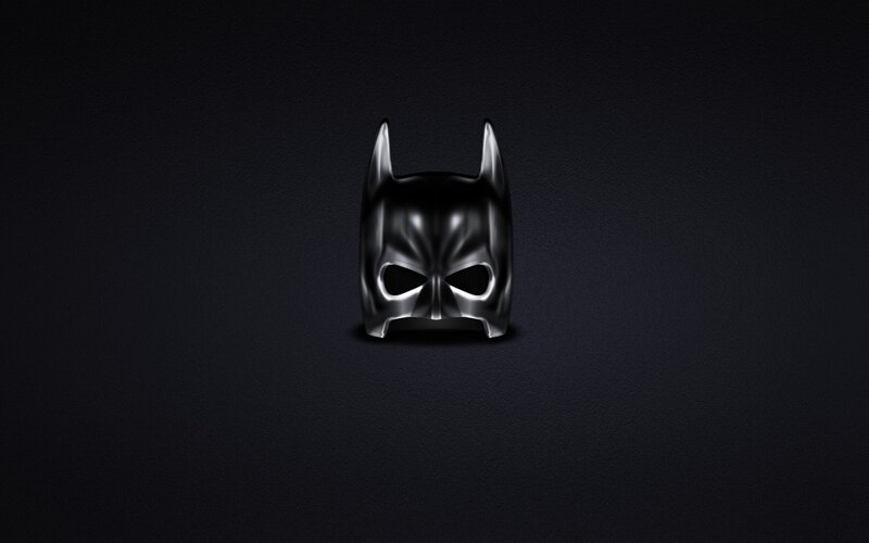 Batman Mask — Black, Dark