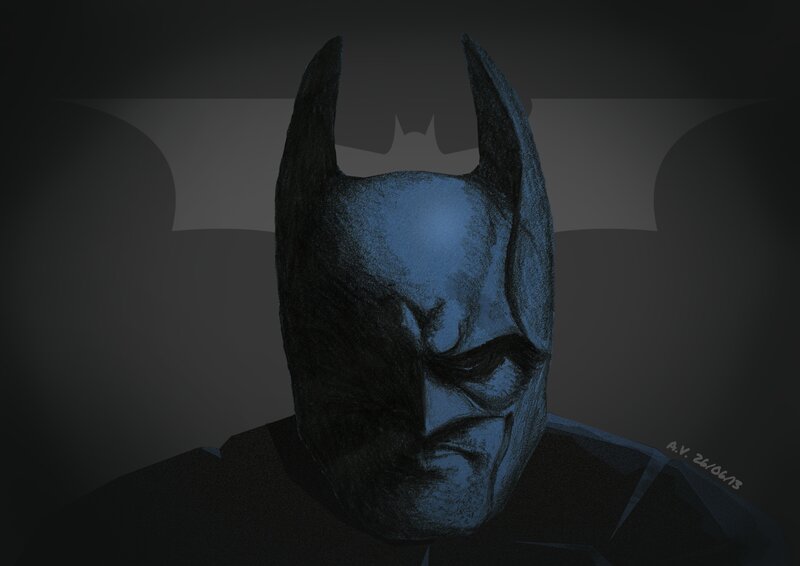 Batman Mask — Black, Dramatic