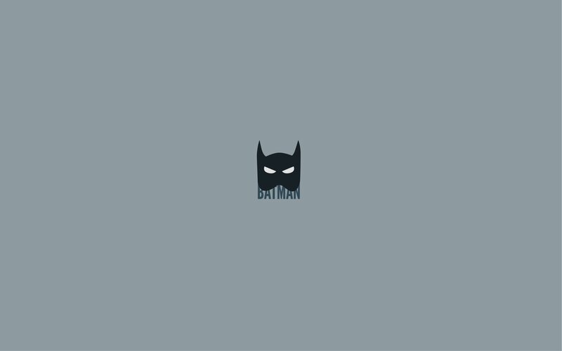 Batman Mask Logo — Gray